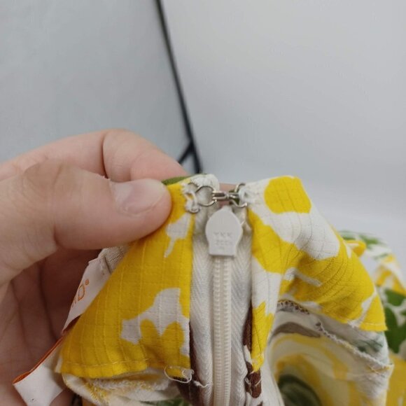 Tori Richard Floral Print Button Front Tank Top Women's 10 Preppy Boho Beach - Picture 5 of 10